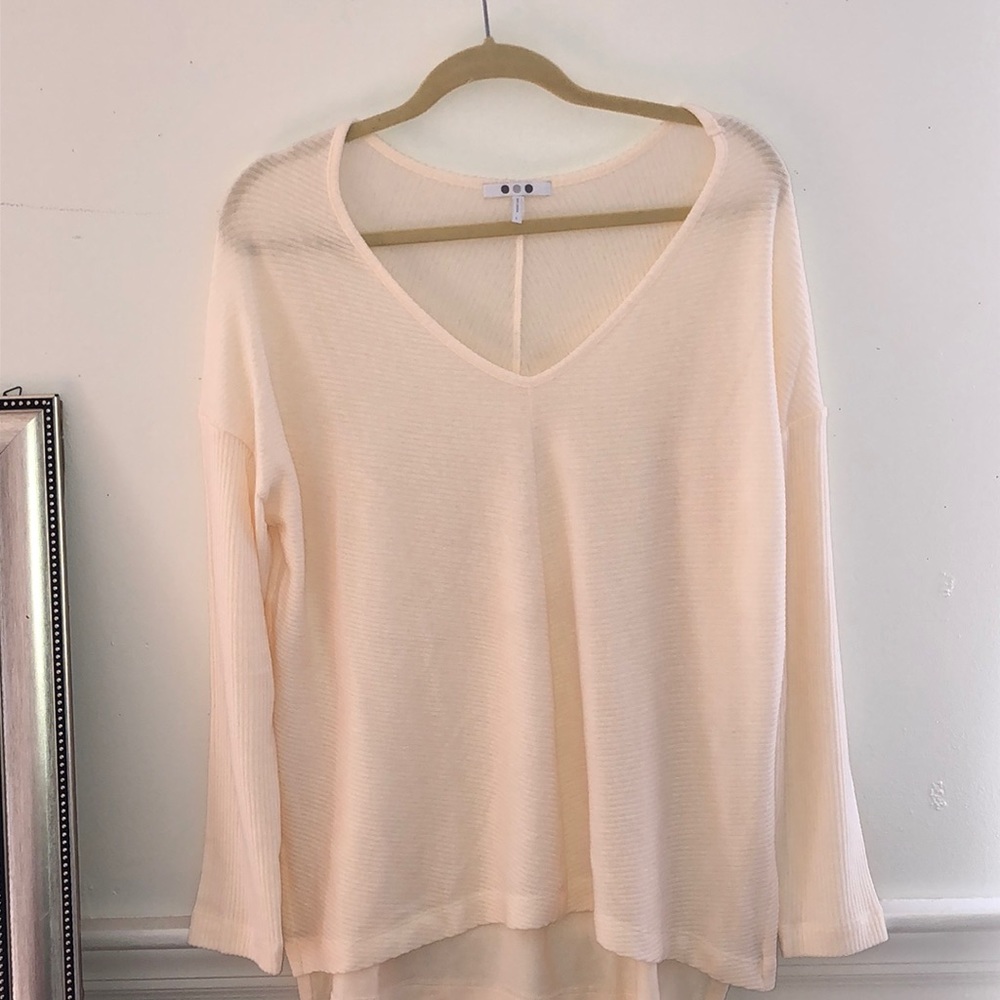 Blouse made in USA beige color